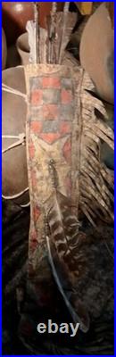1800s NATIVE AMERICAN PARFLESH QUIVER ARROWS VERY NICE QUALITY! HTF RARE