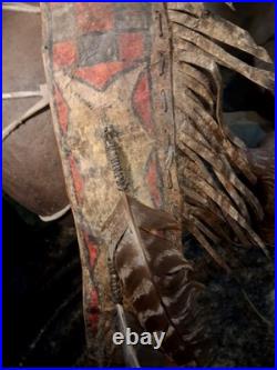 1800s NATIVE AMERICAN PARFLESH QUIVER ARROWS VERY NICE QUALITY! HTF RARE