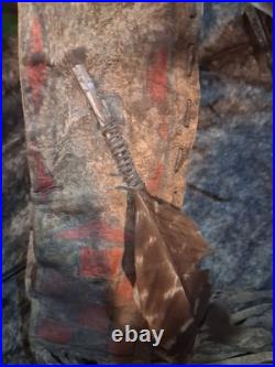 1800s NATIVE AMERICAN PARFLESH QUIVER ARROWS VERY NICE QUALITY! HTF RARE