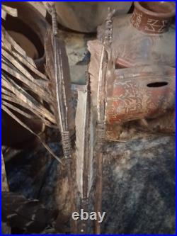 1800s NATIVE AMERICAN PARFLESH QUIVER ARROWS VERY NICE QUALITY! HTF RARE