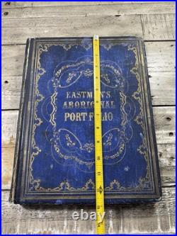 1853 RARE Native American History Book American Aboriginal Portfolio Plates