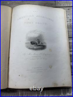 1853 RARE Native American History Book American Aboriginal Portfolio Plates