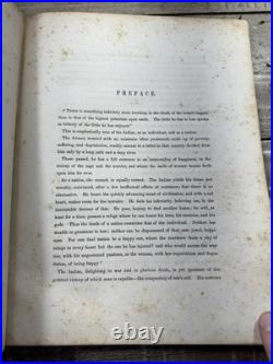 1853 RARE Native American History Book American Aboriginal Portfolio Plates