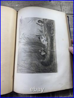 1853 RARE Native American History Book American Aboriginal Portfolio Plates