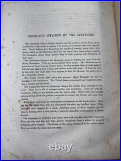 1853 RARE Native American History Book American Aboriginal Portfolio Plates