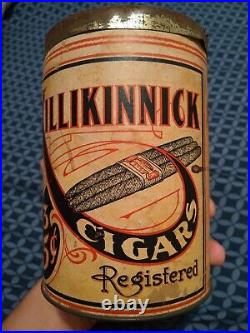 1870s Antique Killikinnick Cigar Tin/Container (Native American History)RARE