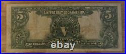 1899 $5 V dollars U. S. Silver certificate native american bill note rare