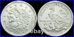 1923 RARE Indian / Eagle White TOKEN Native American