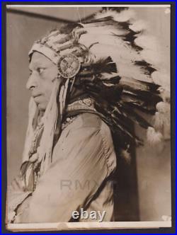 1925 Horse War Water Native American/Indian Cherokee Rare Photo