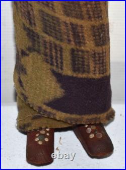 2 MARY FRANCES WOODS NATIVE AMERICAN INDIAN DOLLS! VERY OLD RARE! Hand Painted