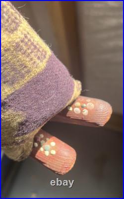 2 MARY FRANCES WOODS NATIVE AMERICAN INDIAN DOLLS! VERY OLD RARE! Hand Painted