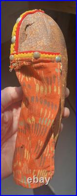 2 MARY FRANCES WOODS NATIVE AMERICAN INDIAN DOLLS! VERY OLD RARE! Hand Painted