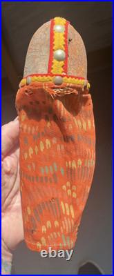2 MARY FRANCES WOODS NATIVE AMERICAN INDIAN DOLLS! VERY OLD RARE! Hand Painted