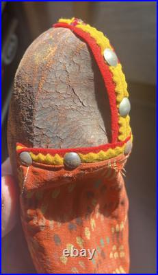 2 MARY FRANCES WOODS NATIVE AMERICAN INDIAN DOLLS! VERY OLD RARE! Hand Painted