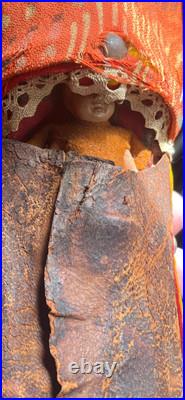 2 MARY FRANCES WOODS NATIVE AMERICAN INDIAN DOLLS! VERY OLD RARE! Hand Painted