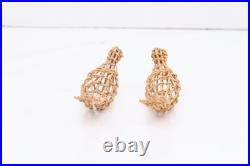 2 RARE Hupa Yurok Karuk Openwork Basket Native American FIGURAL BIRDS EFFIGIES