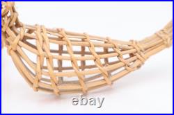 2 RARE Hupa Yurok Karuk Openwork Basket Native American FIGURAL BIRDS EFFIGIES