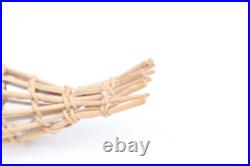 2 RARE Hupa Yurok Karuk Openwork Basket Native American FIGURAL BIRDS EFFIGIES