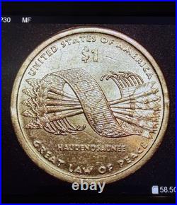 2010 P Sacagawea Native American Dollar Error, Edge Lettering RARE Coin Error