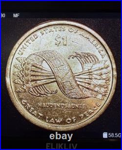 2010 P Sacagawea Native American Dollar Error, Edge Lettering RARE Coin Error
