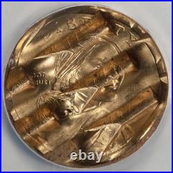 2014 D ANACS MS60 Mint Waffle Cancelled Native American Sacagawea Dollar Rare