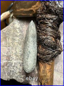 2Authentic Michigan Native American Indian Stone Axe Head Ancient Rare Artifact