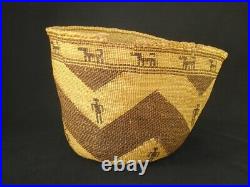 A Large and Rare Skokomish Northwest, Native American Indian basket c. 1920