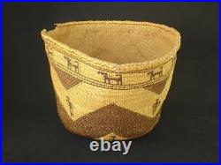 A Large and Rare Skokomish Northwest, Native American Indian basket c. 1920