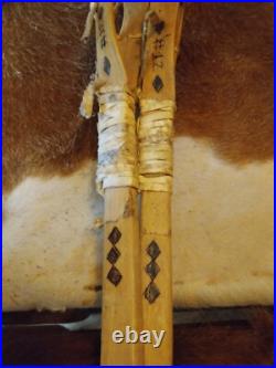 ANTIQUE 1920s LOUISIANA CHOCTAW STICKBALL STICKS! DECORATED VERY RARE SUPER