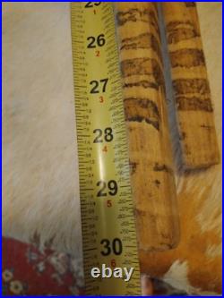 ANTIQUE 1920s LOUISIANA CHOCTAW STICKBALL STICKS! DECORATED VERY RARE SUPER