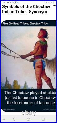 ANTIQUE 1920s LOUISIANA CHOCTAW STICKBALL STICKS! DECORATED VERY RARE SUPER