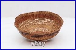 ANTIQUE RARE NORTHWEST COAST TLINGIT 6.5 Woven Hat BASKET NATIVE AMERICAN