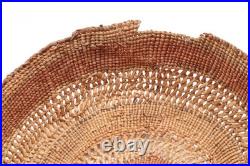 ANTIQUE RARE NORTHWEST COAST TLINGIT 6.5 Woven Hat BASKET NATIVE AMERICAN