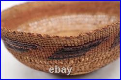 ANTIQUE RARE NORTHWEST COAST TLINGIT 6.5 Woven Hat BASKET NATIVE AMERICAN