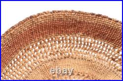 ANTIQUE RARE NORTHWEST COAST TLINGIT 6.5 Woven Hat BASKET NATIVE AMERICAN