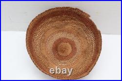 ANTIQUE RARE NORTHWEST COAST TLINGIT 6.5 Woven Hat BASKET NATIVE AMERICAN