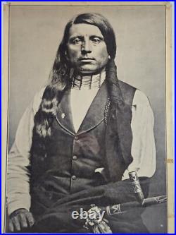 ART Rare Vintage Antique United Native Americans Poster 35x23 Oglala Dakota