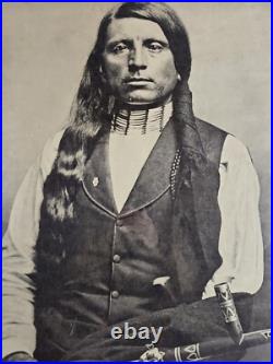 ART Rare Vintage Antique United Native Americans Poster 35x23 Oglala Dakota