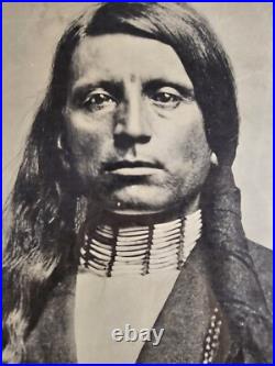 ART Rare Vintage Antique United Native Americans Poster 35x23 Oglala Dakota