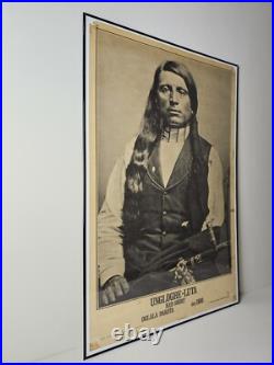 ART Rare Vintage Antique United Native Americans Poster 35x23 Oglala Dakota