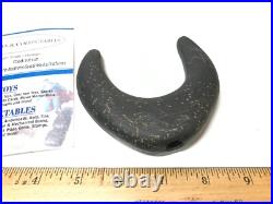 AUTHENTIC Native American Mich. RARE Cresent Winged Polished Bannerstone G10