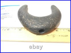 AUTHENTIC Native American Mich. RARE Cresent Winged Polished Bannerstone G10