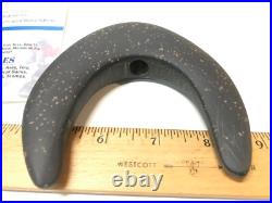 AUTHENTIC Native American Mich. RARE Cresent Winged Polished Bannerstone G10