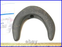 AUTHENTIC Native American Mich. RARE Cresent Winged Polished Bannerstone G10