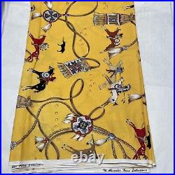 Alexander Henry Native American Cotton Fabric 6 Yards Gold 1991 Pre Owned Rare