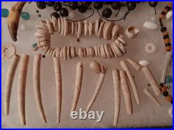 Amazing Display of Mixed Shell Beads and More Rare Antique group