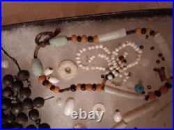Amazing Display of Mixed Shell Beads and More Rare Antique group