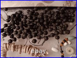 Amazing Display of Mixed Shell Beads and More Rare Antique group