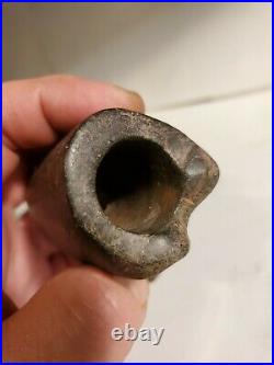 Ancient Native American Owl Effigy Pipe. Rare! Masterfully Carved, Stone. Exc