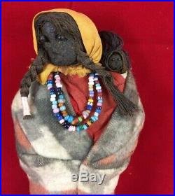Antique Apple Head Skookum Doll, 11 Inches, Circa 1915-20, Extremely Rare